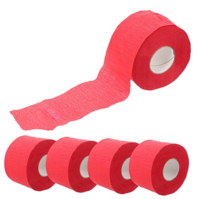 IWOWHERO 5rolls Neck Strips Barber of Disposable Paper Neck Strips for Hairdressers Salon Hair Cutting Barber Needs