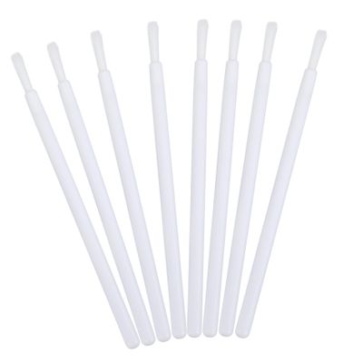 Baluue 100pcs Nylon Lip Brush Applicators for Lipstick Lip Gloss Makeup Beauty Tools Disposable Safe White