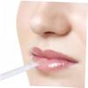 Baluue 100pcs Nylon Lip Brush Applicators for Lipstick Lip Gloss Makeup Beauty Tools Disposable Safe White view 2