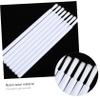 Baluue 100pcs Nylon Lip Brush Applicators for Lipstick Lip Gloss Makeup Beauty Tools Disposable Safe White view 4