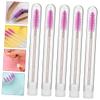 Baluue 5pcs Portable Disposable Eyelash Brushes with Crystal Rods for Makeup Application Lightweight Compact for Eyelash Extensions and Eyebrow Grooming view 3
