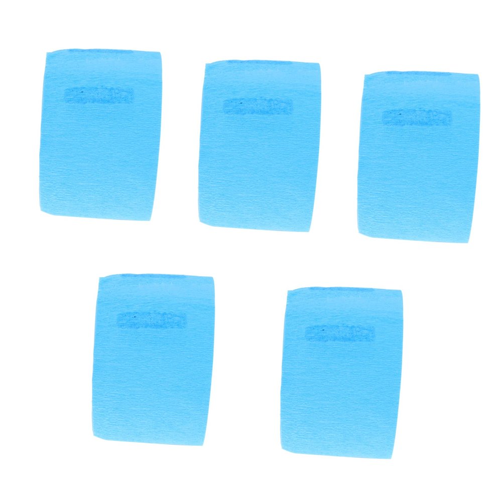 SOESFOUFU Hairdressing Neck Strip Papers 5 Pack Blue Neck Covering for Barber Easy to Use Comfortable Salon Supplies