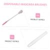 Gogogmee 10pcs Disposable Eyelash Brush Female Mascara Brush Set White Ideal for Travel view 2