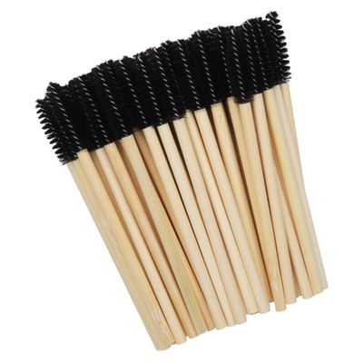 IWOWHERO 100pcs Disposable Mascara Wands Eyelash Brush Eyebrow Brush Mascara Applicator Wand Microblading Tools Makeup