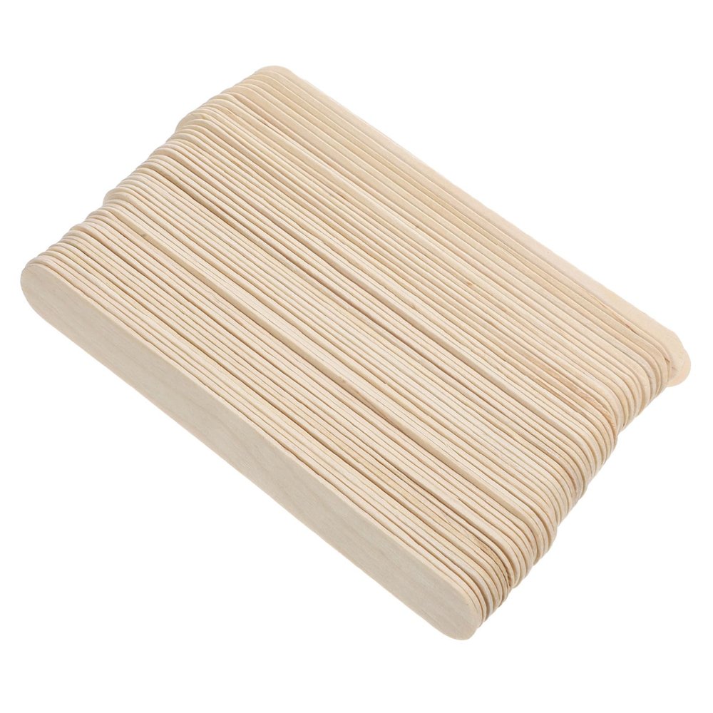 FRCOLOR 100pieces Disposable Wooden Waxing Sticks Applicators for Hair Removal Body Hair Removing Tool Wax Wood Chips Per Box for Sensitive Areas Like Brows and Lips
