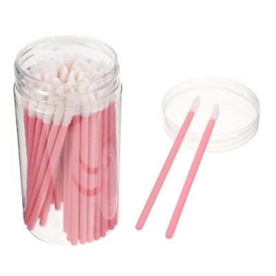 Baluue 100pcs Lipstick Applicators Plastic Lip Brush Double-ended Lip Brush Makeup Tools Gloss Applicator Beauty Tools