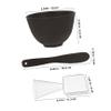 BIUDECO Facial Mask Bowl for Diy Skin Care Black Exfoliate for Face Clay Mask Portable Mixing Bowl Kit view 2