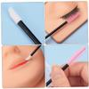 FRCOLOR 50pcs Disposable Eyelash Brush Wands Dual- Applicators for Eyebrow and Lash Makeup Travel-friendly Beauty Tool for Eyelash Separation and Mascara Application view 2