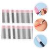 FRCOLOR 50pcs Disposable Eyelash Brush Wands Dual- Applicators for Eyebrow and Lash Makeup Travel-friendly Beauty Tool for Eyelash Separation and Mascara Application view 4