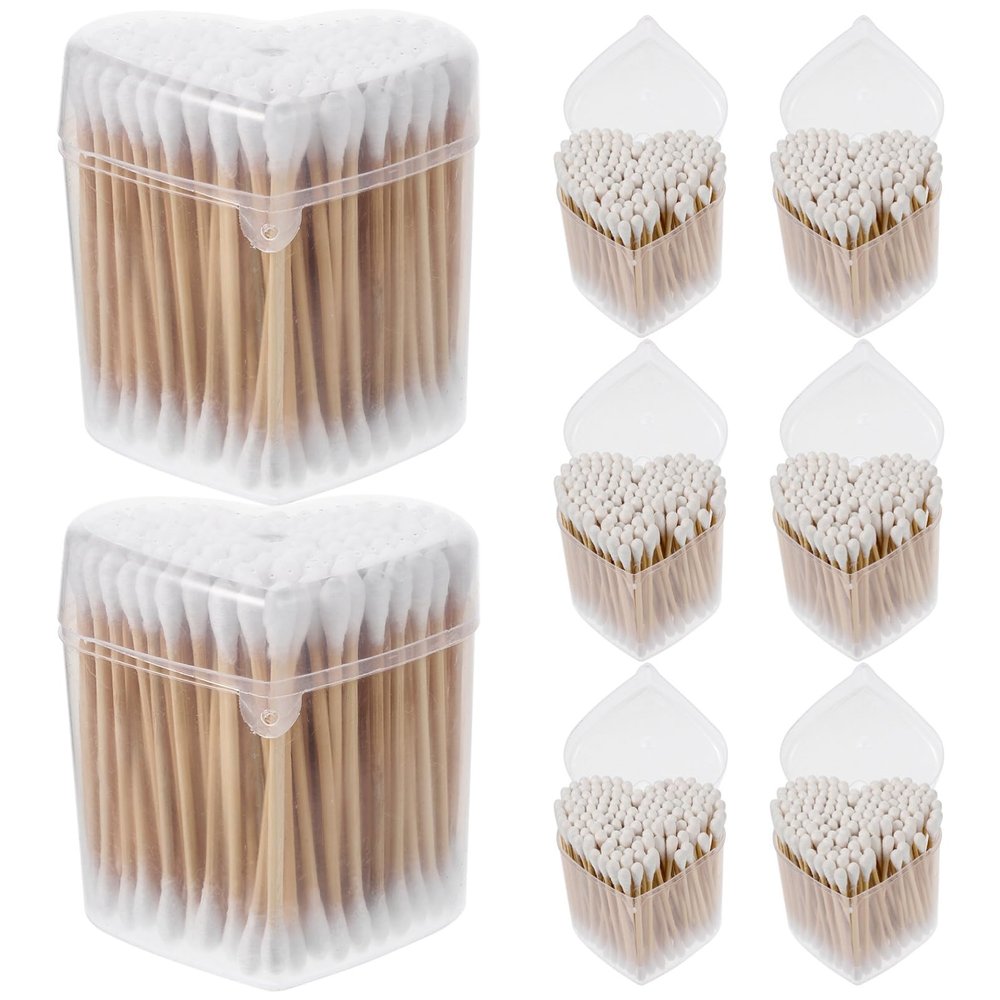 Baluue 1200pcs Disposable Makeup Cotton Swabs for Eyelash Cleaning Small Dual-tipped Applicators for Makeup Removal and Eyeliner Cleaning Beauty Tool for Personal and Professional Use