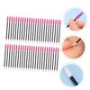 BIUDECO 50pcs Eyebrow Brush Applicator Disposable Lash Brush for Eyelash Extensions Soft Bristles for Travel view 4
