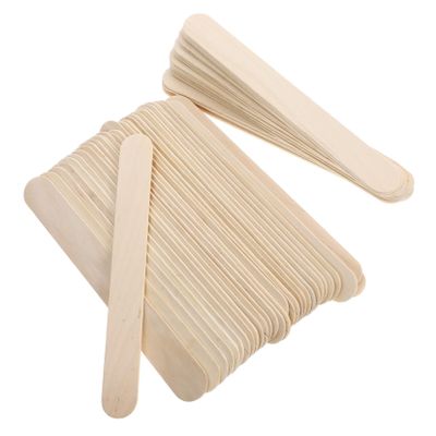 GOOHOCHY Hair Removal Waxing Rods Wooden Wax Sticks Applicators for Women Smooth Safe Efficient Hair Removal Spatulas Lightweight Convenient Per Box
