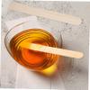 GOOHOCHY Hair Removal Waxing Rods Wooden Wax Sticks Applicators for Women Smooth Safe Efficient Hair Removal Spatulas Lightweight Convenient Per Box view 3