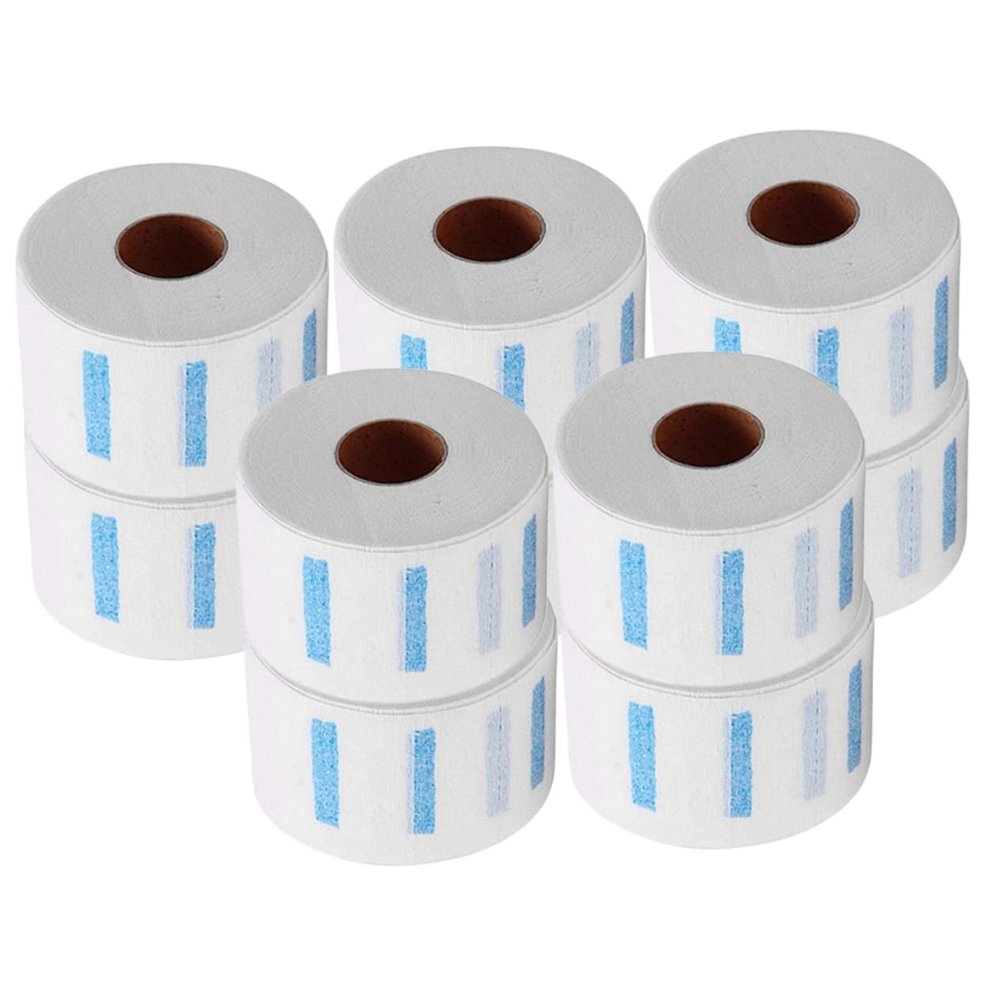 Didiseaon 10rolls Barber Neck Strips Salon Neck Paper Stain Haircut Strip for Barbers Salons