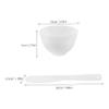 BIUDECO 1set Silicone Face Mask Mixing Bowl Set with Spatula and Brush Skincare Tool Kit for Homemade Facials Compact and Reusable for Home Salon Use view 2