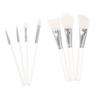 Gogogmee 7pcs Makeup Brush Acrylic Handle Face Mask Applicator Cosmetic Brush Kit for Liquid and Applications Skin-friendly and Easy to Clean