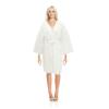 OATIPHO Disposable Spa Robe Single Use Bathrobe for Salon Sauna and Travel Salon Body Wrap Skirt for Women and Men Convenient Clean and Portable White view 4