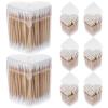NOLITOY 1200pcs Long Cotton Swabs for Makeup and Cleaning Disposable Dual-tipped Cotton Buds for Face and Ear Care for Home Use view 1