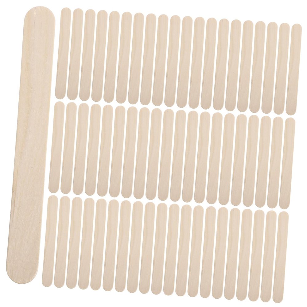 KOMBIUDA Hair Removal Wax Rods Wooden Hair Removal Sticks Body Eyebrow Waxing Portable Spa Tools Women