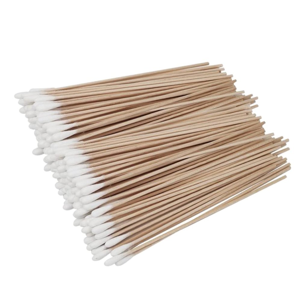 PLAFOPE 6packs Cotton Swabs for Pets Single Head Wooden Sticks for Ear Cleaning and Sanitation Applicators Safe Cotton Material for Comfortable Use