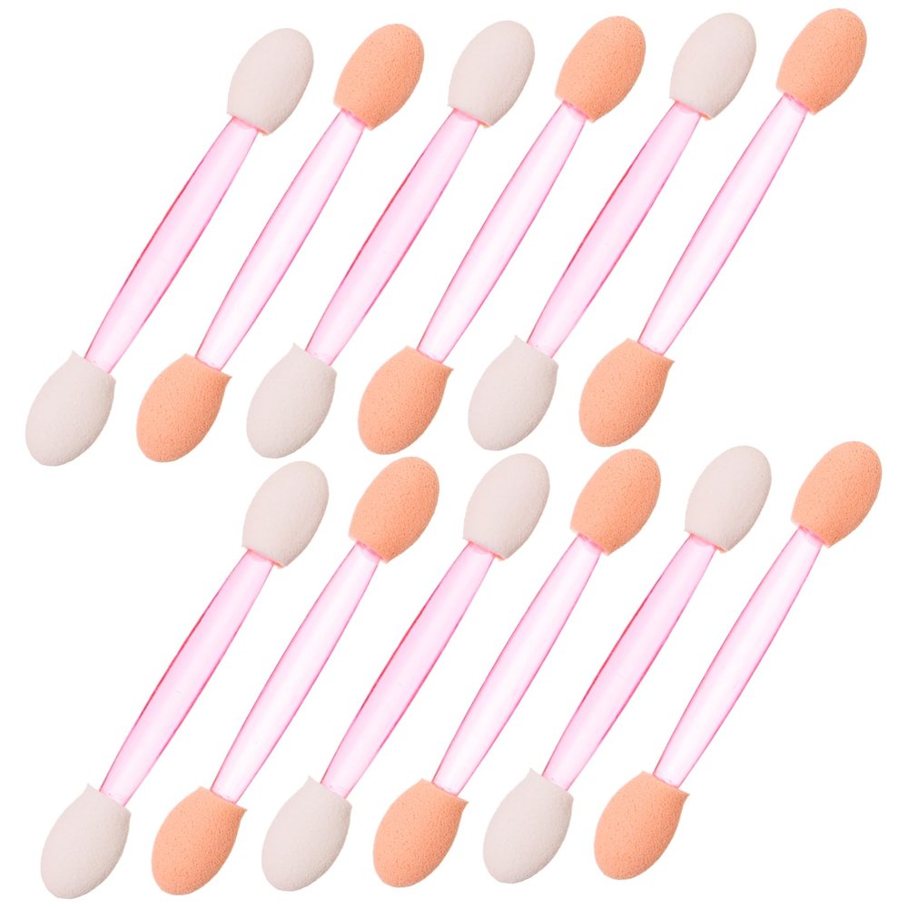 BIUDECO 100pcs Disposable Dual-sided Eyeshadow Applicators Comfortable Eye Makeup Brush Sticks for Girls for Home Salon Use for Even Application and Daily Makeup Needs
