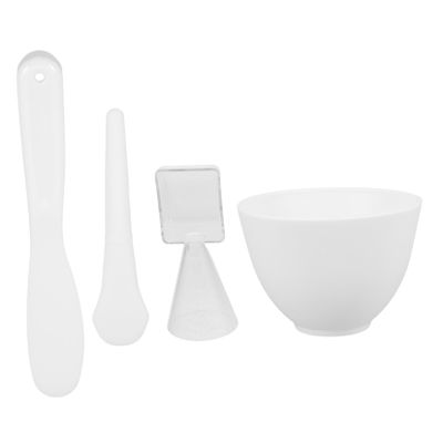 Baluue Skincare Face Masks Mask Mixing Bowl Silicone Mixing Bowls Applicator Diy Supply White