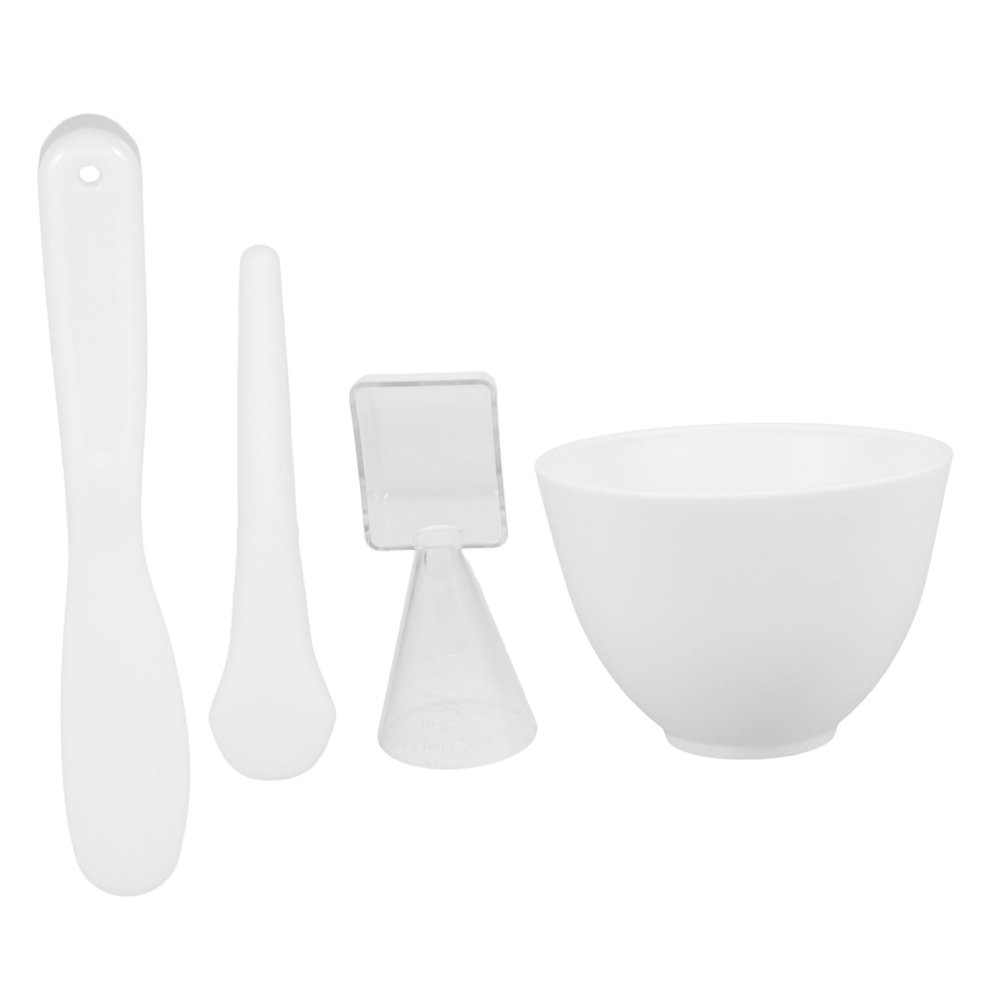 Baluue Skincare Face Masks Mask Mixing Bowl Silicone Mixing Bowls Applicator Diy Supply White