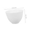 Baluue Skincare Face Masks Mask Mixing Bowl Silicone Mixing Bowls Applicator Diy Supply White view 2