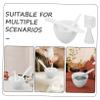 Baluue Skincare Face Masks Mask Mixing Bowl Silicone Mixing Bowls Applicator Diy Supply White view 3