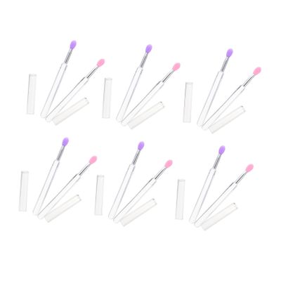 Didiseaon 6pcs Silicone Eyeshadow and Lip Applicator Transparent Cover Easy to Use Makeup Tools for Lip Masks and Eyeshadow Application for Fashion Enthusiasts
