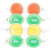 Didiseaon 4pcs Reusable Gel Eye Masks Pvc Cooling Eye Pads for Boy Girl Mixed Color Fruit Design Fatigue Relief and Soothing for Home Travel and Sleep view 1