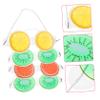 Didiseaon 4pcs Reusable Gel Eye Masks Pvc Cooling Eye Pads for Boy Girl Mixed Color Fruit Design Fatigue Relief and Soothing for Home Travel and Sleep view 4