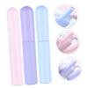 IWOWHERO 3pcs Elf Lip Brush Silicone Lip Makeup Brush Lipstick Applicator Gloss Concealer Makeup for Women view 4