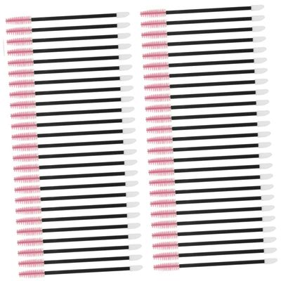 BIUDECO Eyebrow Mascara Brush Set 50pcs Disposable Lash Wands Eyelash Wand for Brow Easy to Carry for Travel Work