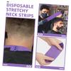 Baluue 1roll Disposable Stretchy Neck Strips for Barbers Hair Dyeing Paper Neck Wraps Single Use Collar Protectors Prevent Hair Clippings from Irritating Accessory view 3