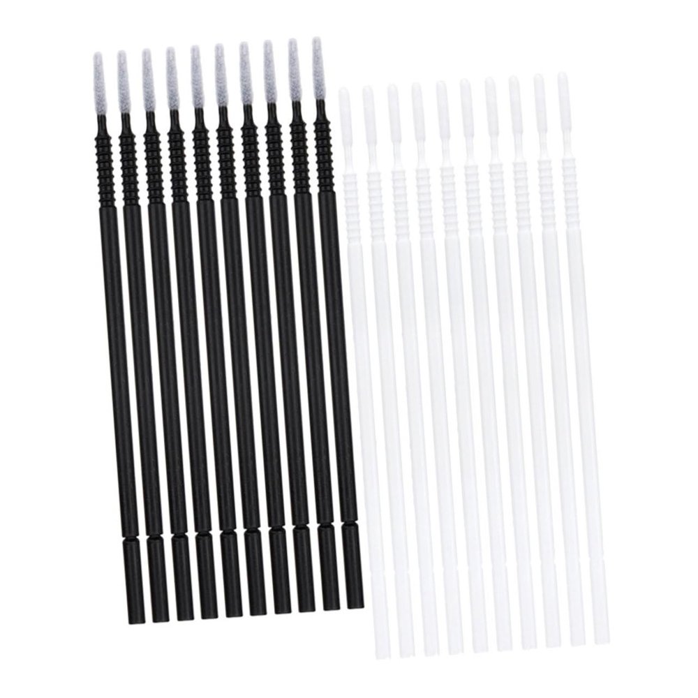 Didiseaon 400pcs Micro Eyelash Cleaning Swabs Spoolie Brush for Eyebrow Eye Makeup Cotton Swabs for Lash Grafting