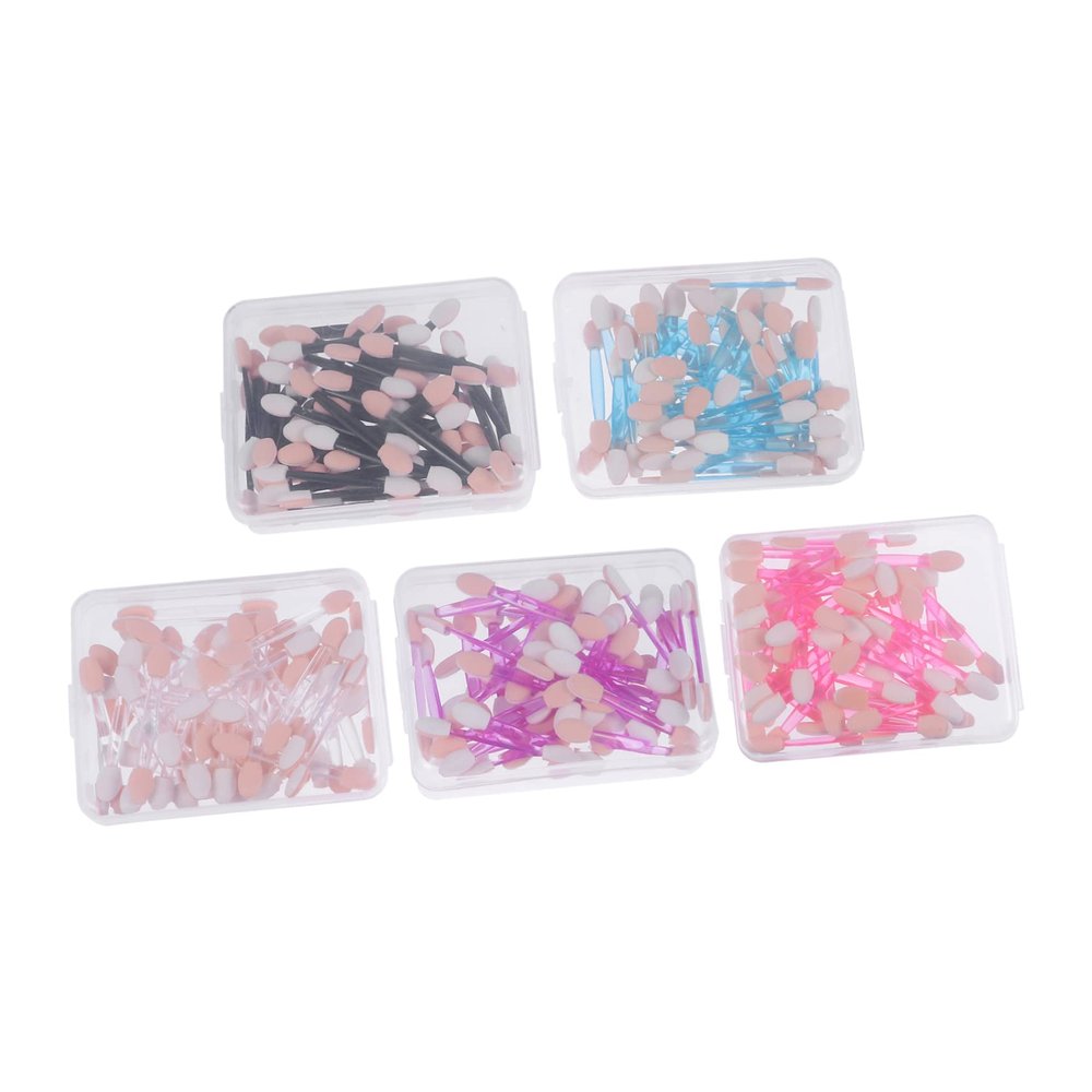 BIUDECO 250pcs Double-ended Eyeshadow Makeup Sponges Dual Sided Applicators Natural to Dramatic for Eye Face Art