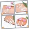 BIUDECO 200pcs Lotion and Beauty Spatulas for Facial Creams Masks and Mixing Smooth for Even Application Comfortable Grip and Use view 2