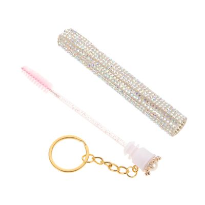 NOLITOY Portable Mascara Brush Tube Eyelash Applicator Brush for Makeup Spoolies Travel Easy to Clean Material