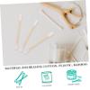 Didiseaon 100pcs Cotton Swabs Bulk Disposable Cotton Sticks Pointed Spiral Tips Newborn to Boy Girl Safe Cleaning view 3