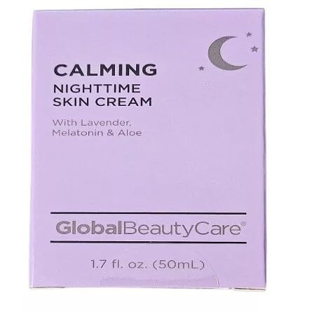 Calming Nighttime Skin Cream 1.7 fl oz with Lavender, Melatonin and Aloe