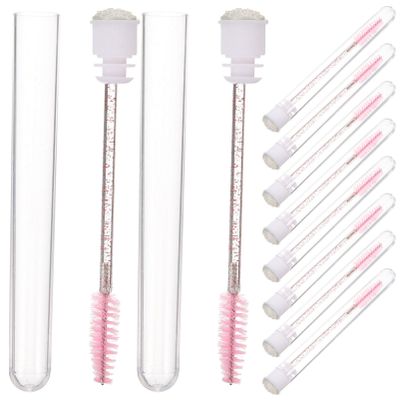 SOESFOUFU 10pcs Mascara Brush Empty Tube Eyelash Applicator Lash Makeup Supplies for Women Girls Travel Use Makeup Present for Girl
