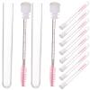 SOESFOUFU 10pcs Mascara Brush Empty Tube Eyelash Applicator Lash Makeup Supplies for Women Girls Travel Use Makeup Present for Girl view 1