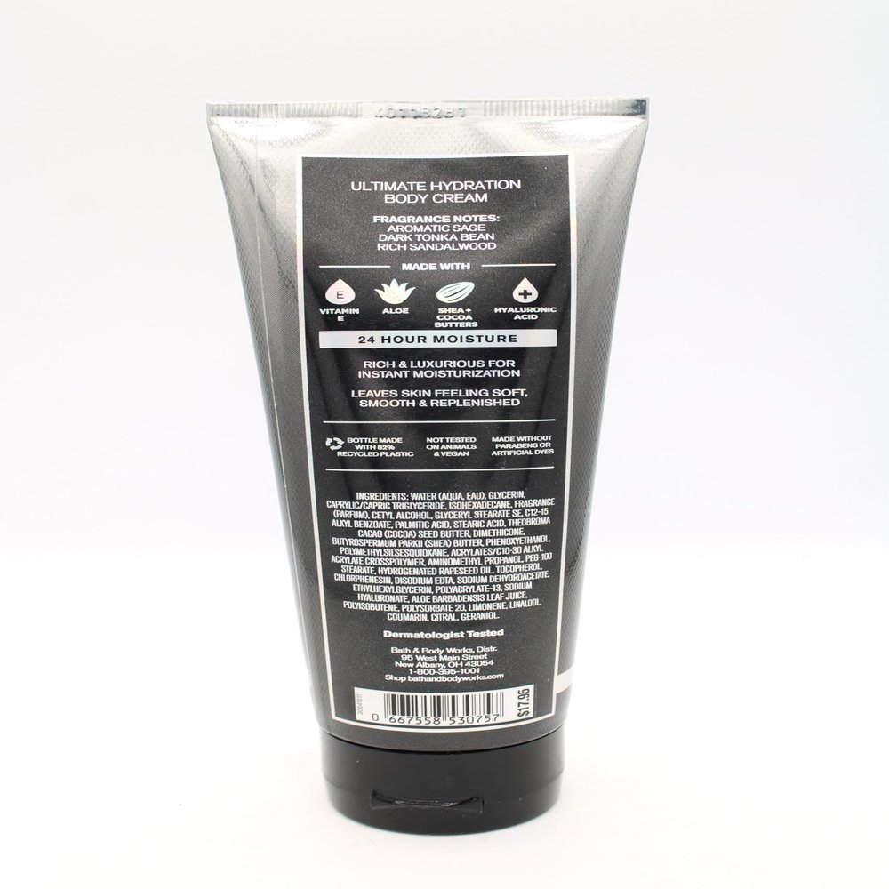 Black Tie, Bath and Body, Men's Ultimate Hydration Body Cream, 8 oz