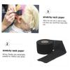 SOESFOUFU 4rolls Disposable Barber Neck Paper Strips Stretchy Neck Bands for Hair Cutting and Dying of Black Protection for Barbershop and Salon Use view 2