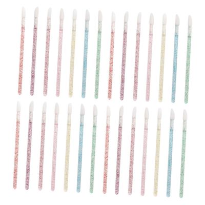 Gogogmee 350pcs Disposable Lip Gloss Applicators Crystal Wand Lip Brush for Makeup Convenient Lipstick Applicators for Smooth Application and Expert Lines