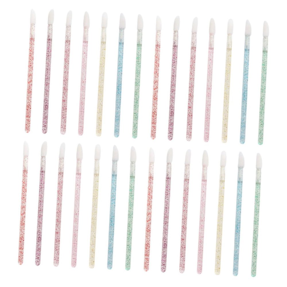 Gogogmee 350pcs Disposable Lip Gloss Applicators Crystal Wand Lip Brush for Makeup Convenient Lipstick Applicators for Smooth Application and Expert Lines