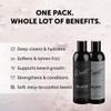 Detroit Grooming Co. Beard Wash and Beard Conditioner - Men's Kit - Softens, Strengthens, Moisturize, Infused w/Argan Oil, Apple Extract, & Aloe Vera - Cedarwood & Amber Scent - Black-8oz view 2