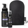 Norvell Venetian Self Tanner Mousse, 8 Fl Oz, Self Tanning Mist for Face 2 fl oz, and Streak-Free Tan Applicator Mitt view 1