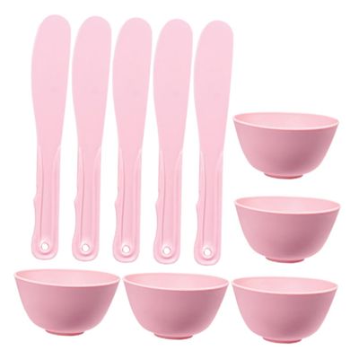 Didiseaon 5sets Silicone Facial Mask Mixing Bowl Applicator of Skincare Bowls for Home Use Safe Material for Easy Mixing and Application